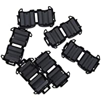 Cikuso 6pzs Negro 8mm diametro Filtros de supresores de Ruido de nucleo de ferrita de Cuerda
